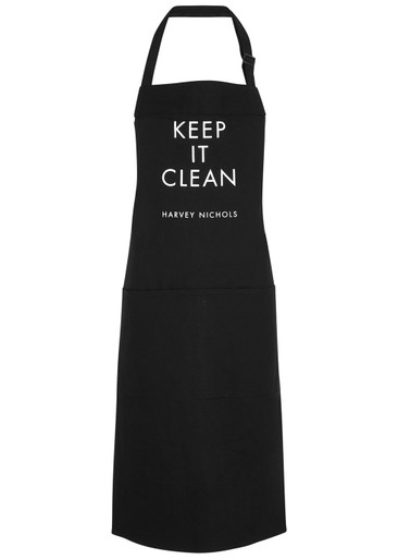 Harvey Nichols Keep It Clean Apron - Black