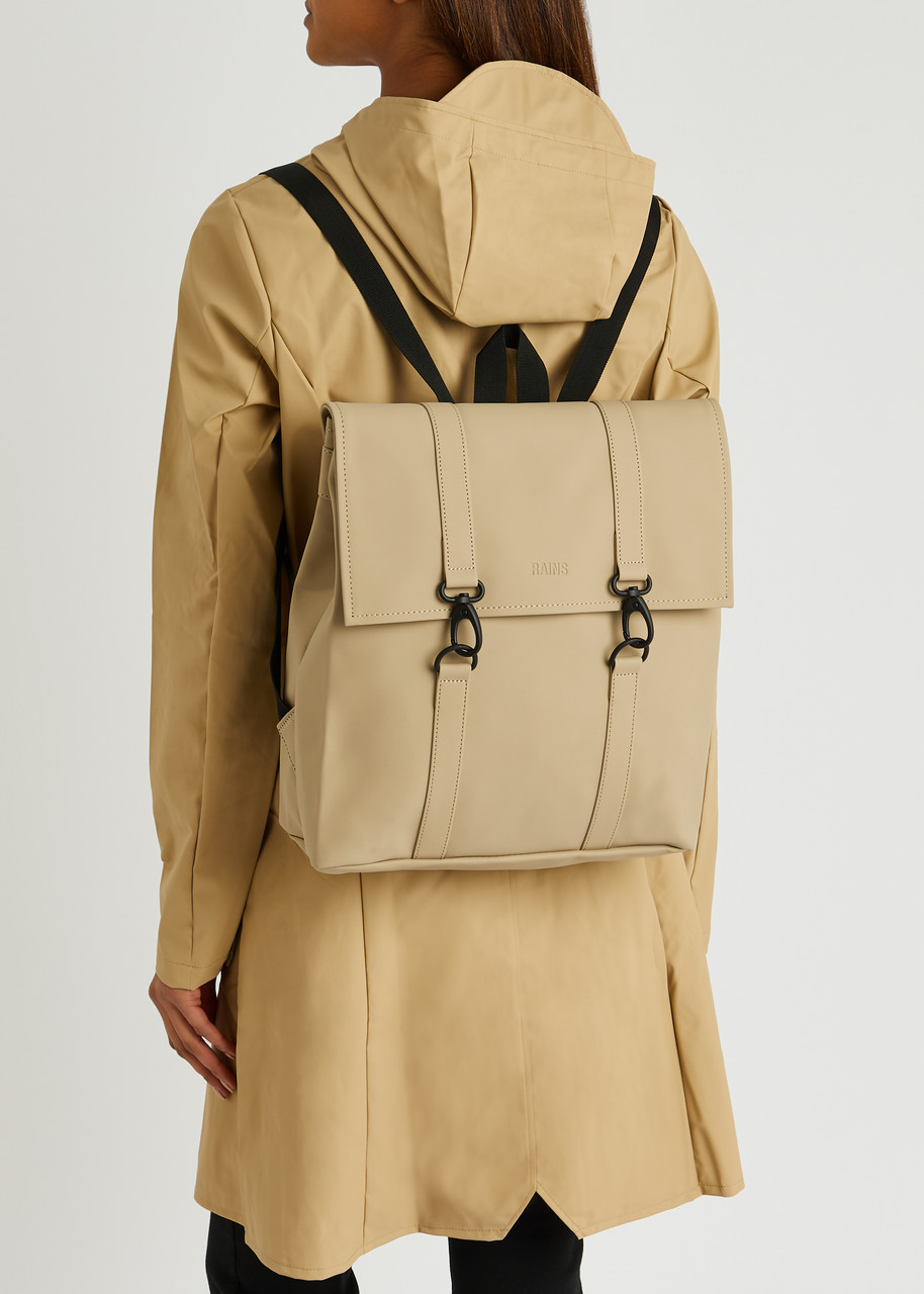  Rains Mini Rubberised Backpack - Sand - One Size 