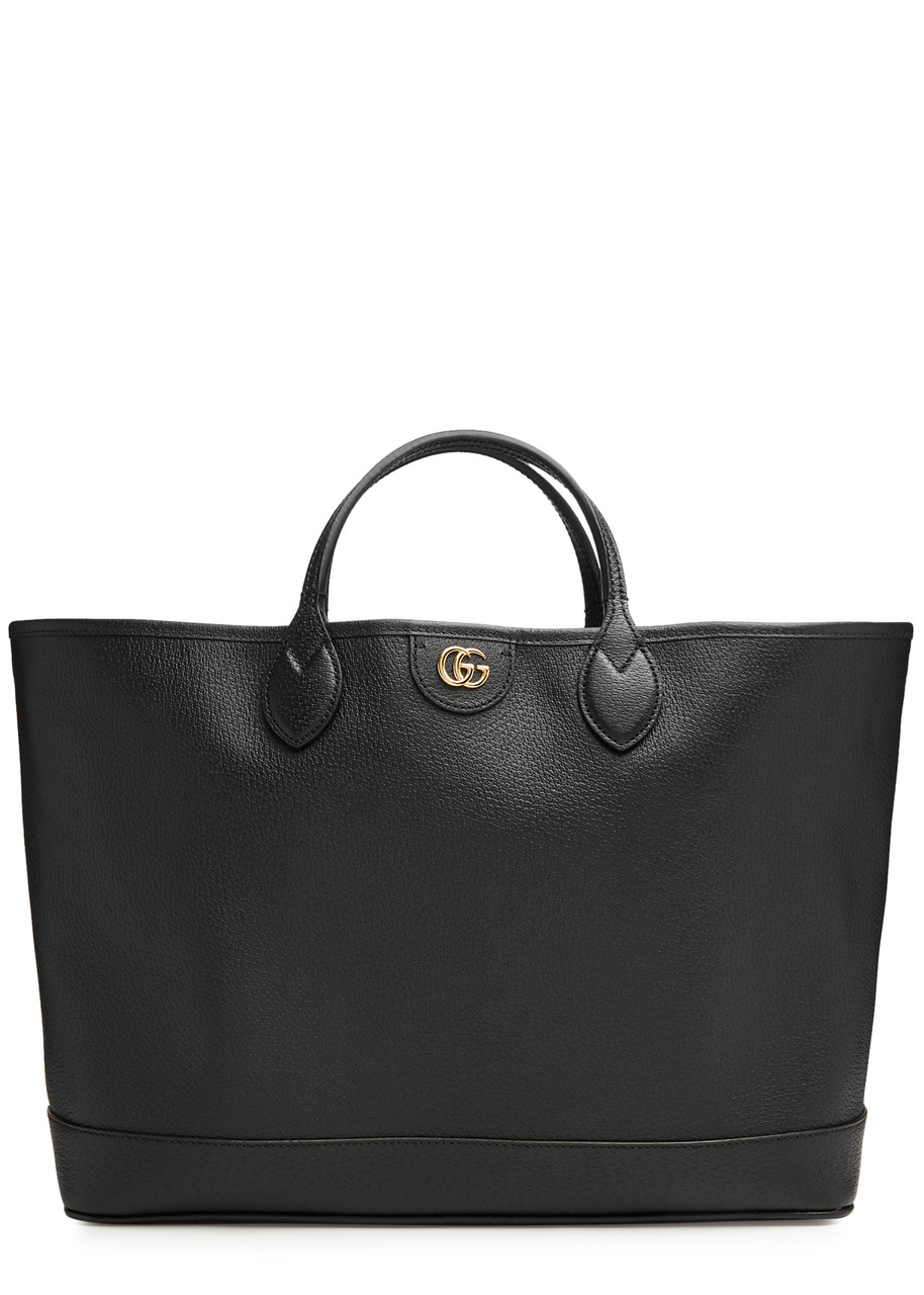 Gucci Ophidia Grained Leather Tote, Leather Bag, Black - One Size