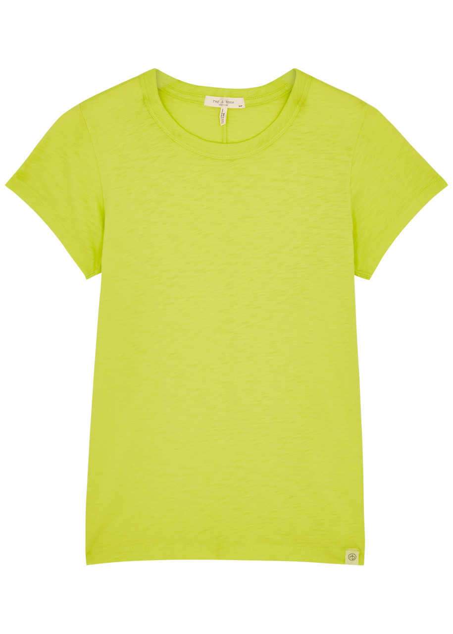 Rag & Bone The Slub Short Sleeve Tee In Lime