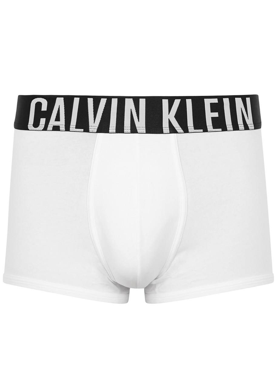Calvin Klein Intense Power Stretch Cotton Trunks - White - S
