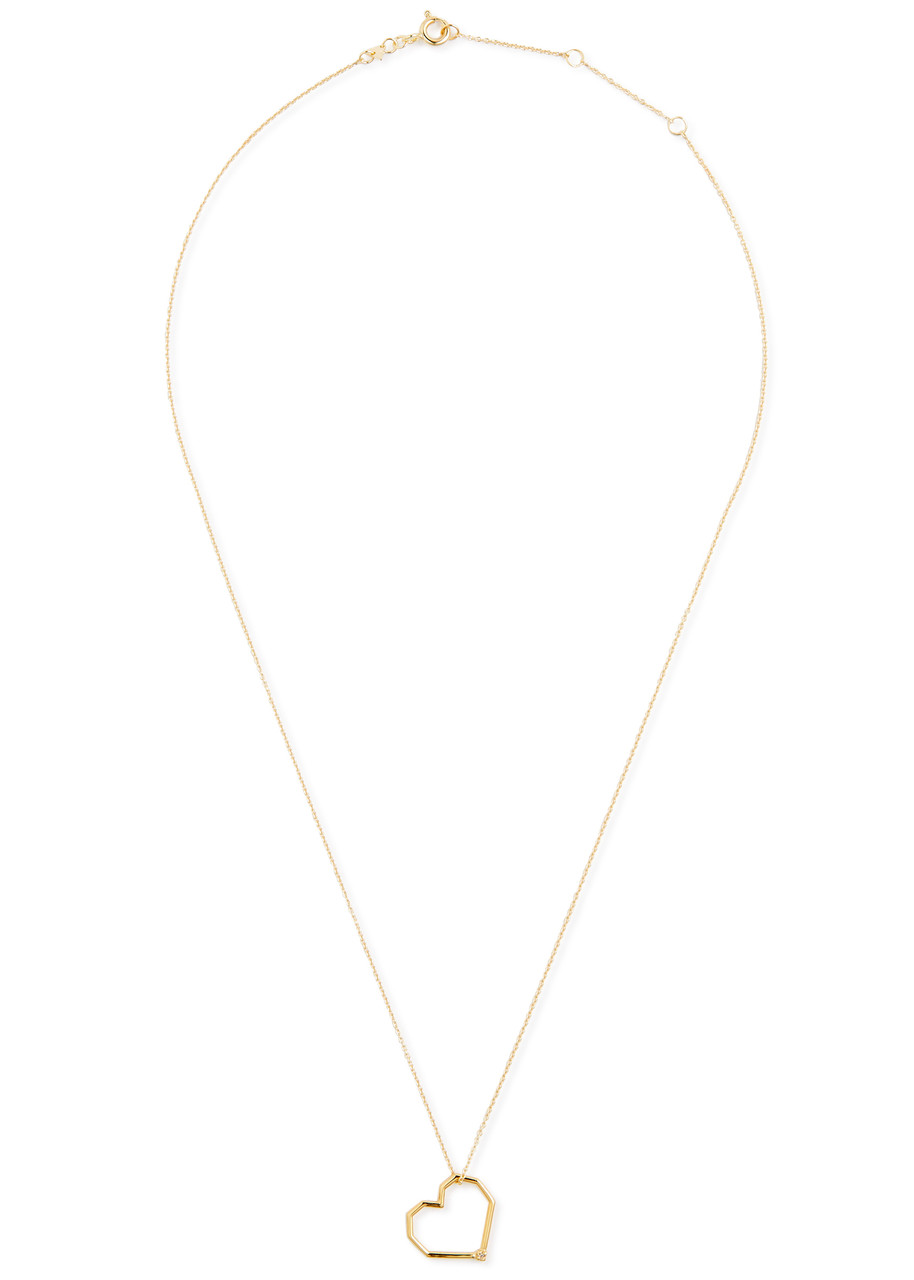 Aliita Corazon Brillante 9kt Gold Necklace