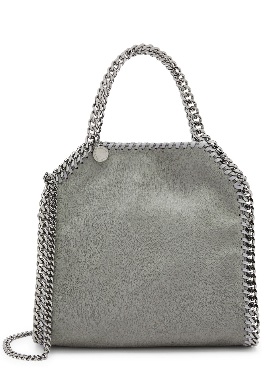 Stella Mccartney Falabella Mini Faux Suede Tote - Grey - One Size