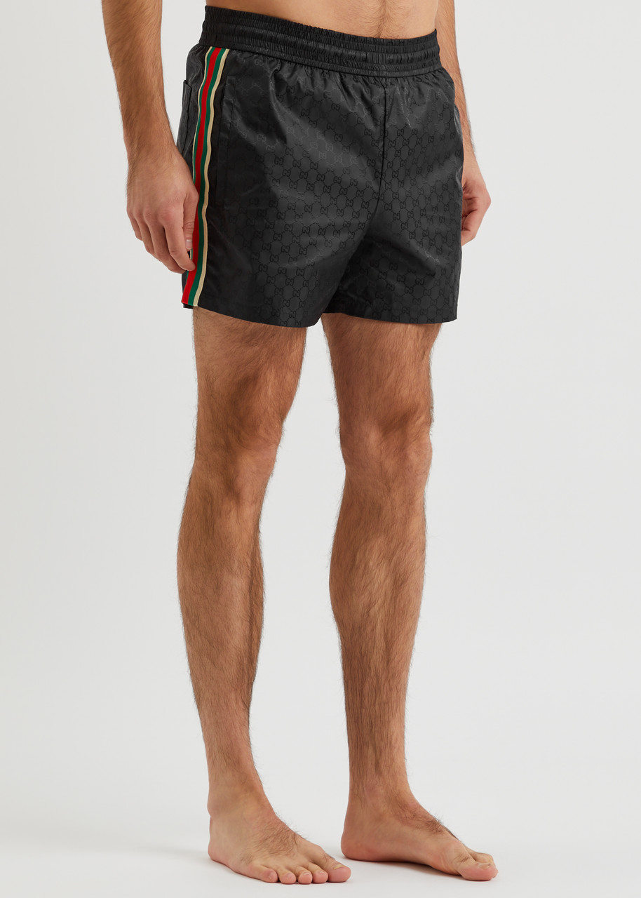  Gucci Gg-monogrammed Shell Swim Shorts - Black 