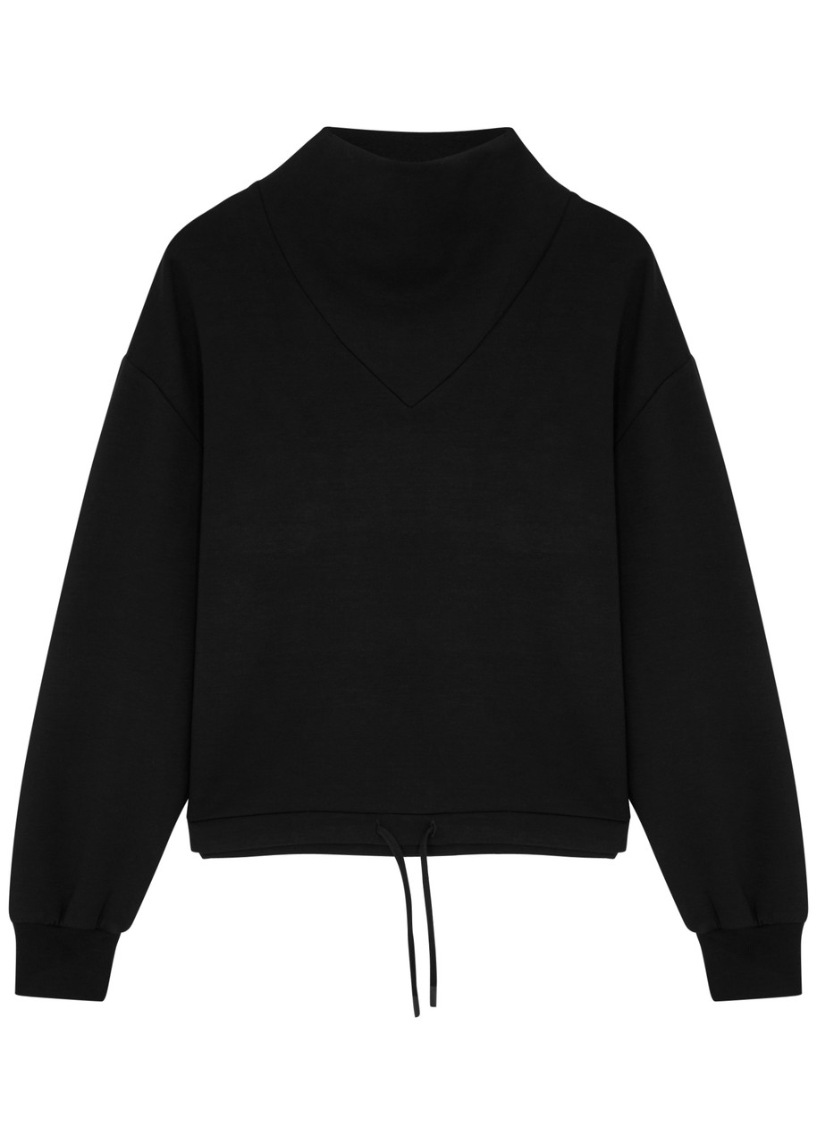 Varley Betsy Stretch-jersey Sweatshirt In Black