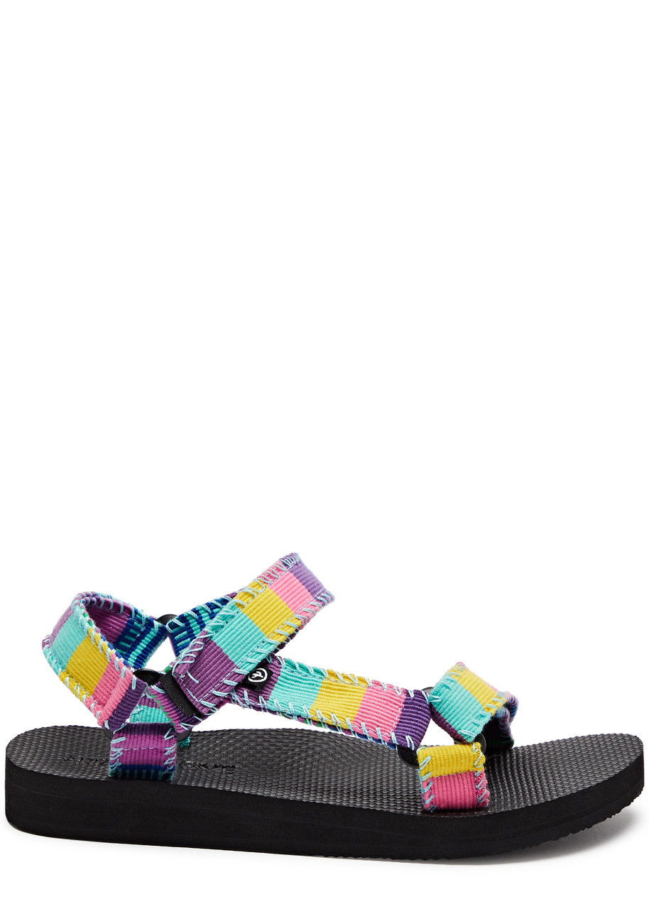 Arizona Love S Trekky Patchwork Print Sandals In Multicoloured
