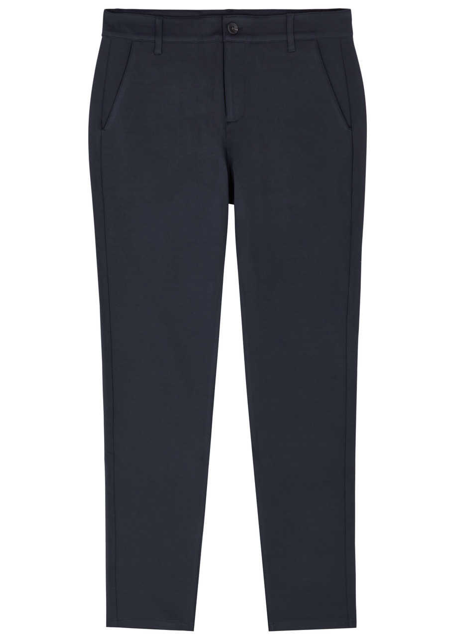 Paige Stafford Slim-fit Tapered Stretch-jersey Trousers In Pink