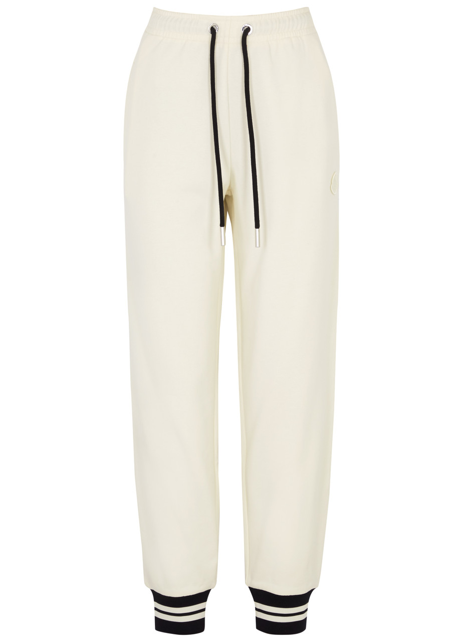Moncler Cotton-blend Sweatpants - Off White - XS