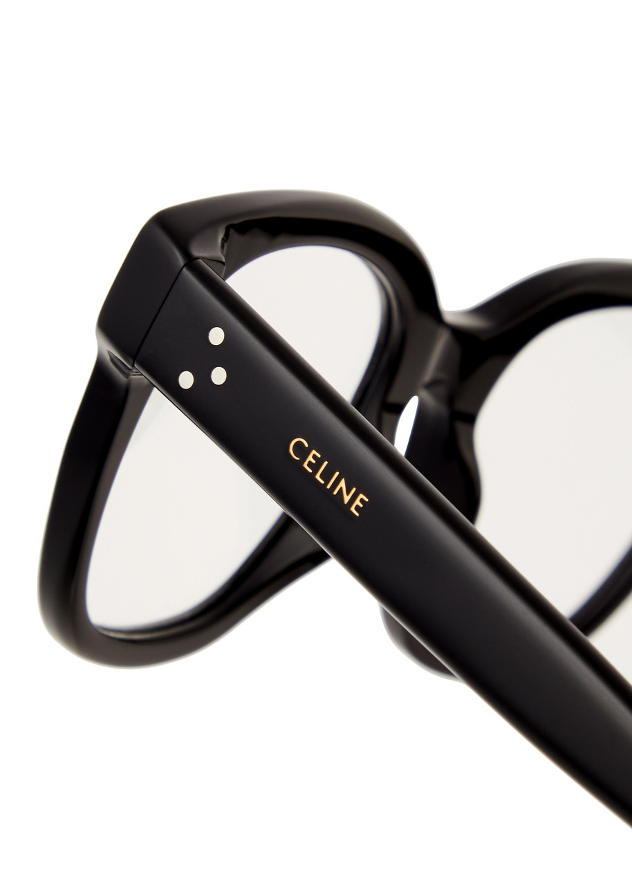  Celine - Square-frame Optical Glasses, Glasses, Black, Can Be Fitted With Prescription Lenses, Designer-engraved Arm 