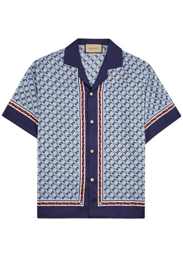 GUCCI Printed silk shirt | Harvey Nichols