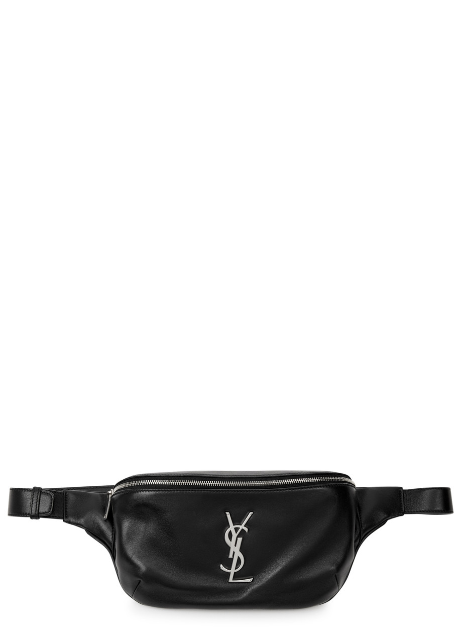 Saint Laurent Marsupio Logo Leather Belt bag - Black - One Size