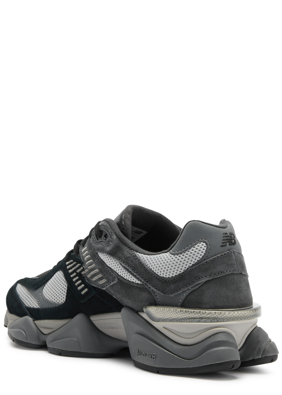 New Balance 9060 Panelled Mesh Sneakers In Black
