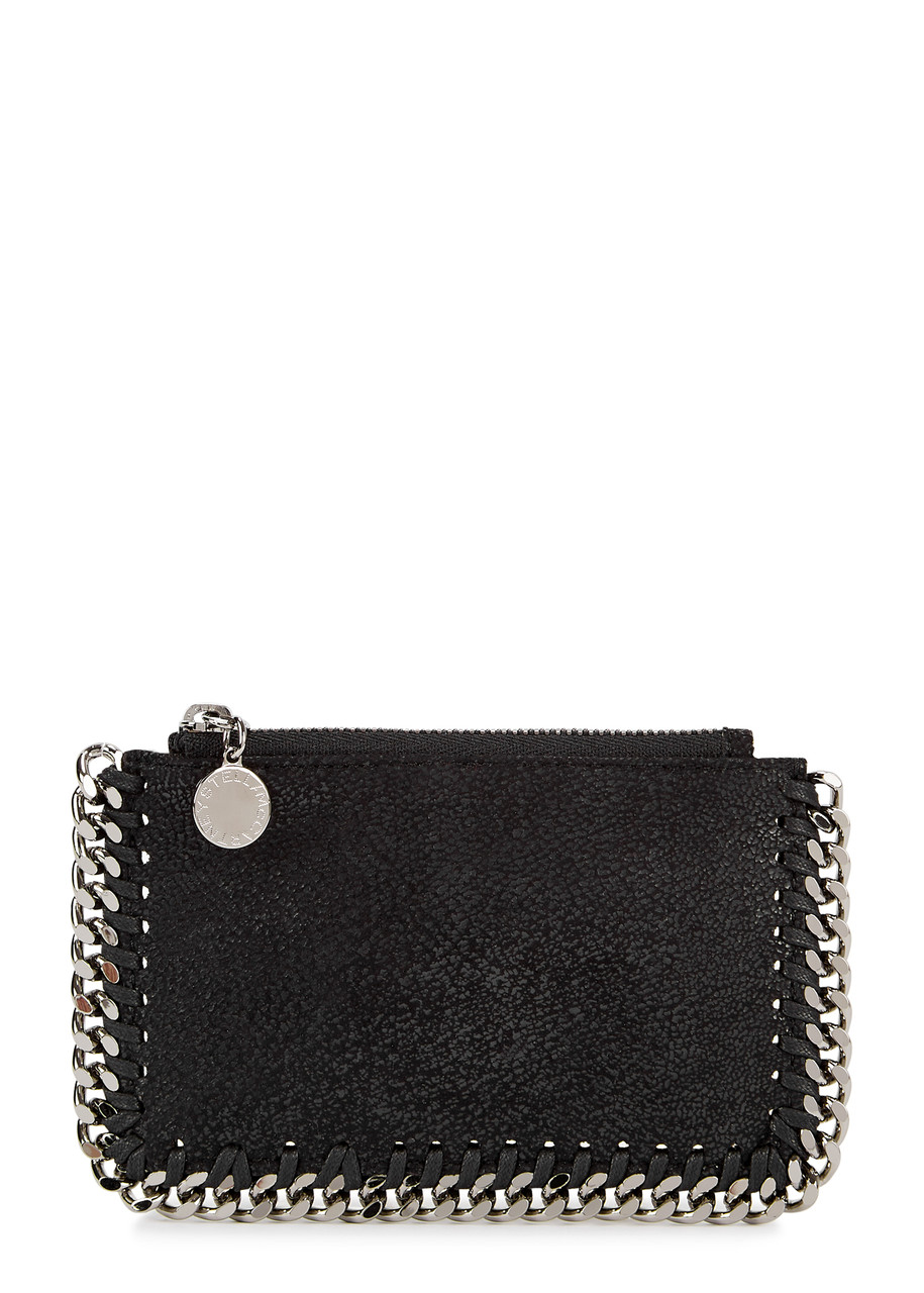 Stella Mccartney Falabella Card Holder In Black