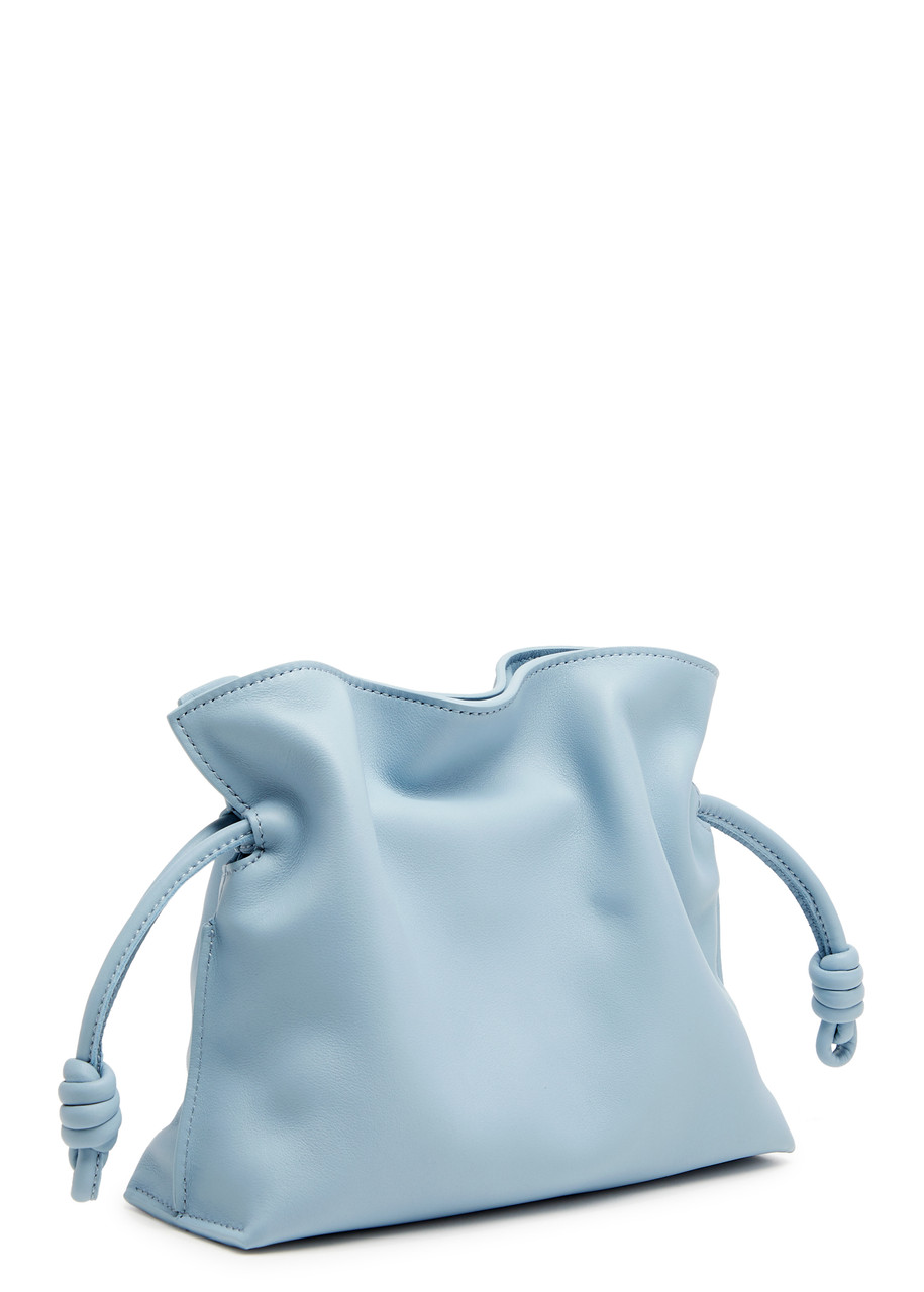  Loewe Flamenco Mini Leather Clutch - Blue - One Size 