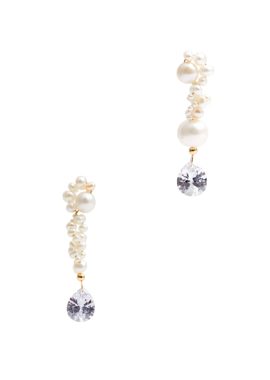 Completedworks Past In A Future Tense Pearl Drop Earrings