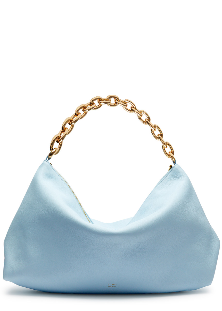 Khaite Clara Leather Shoulder bag - Light Blue - One Size
