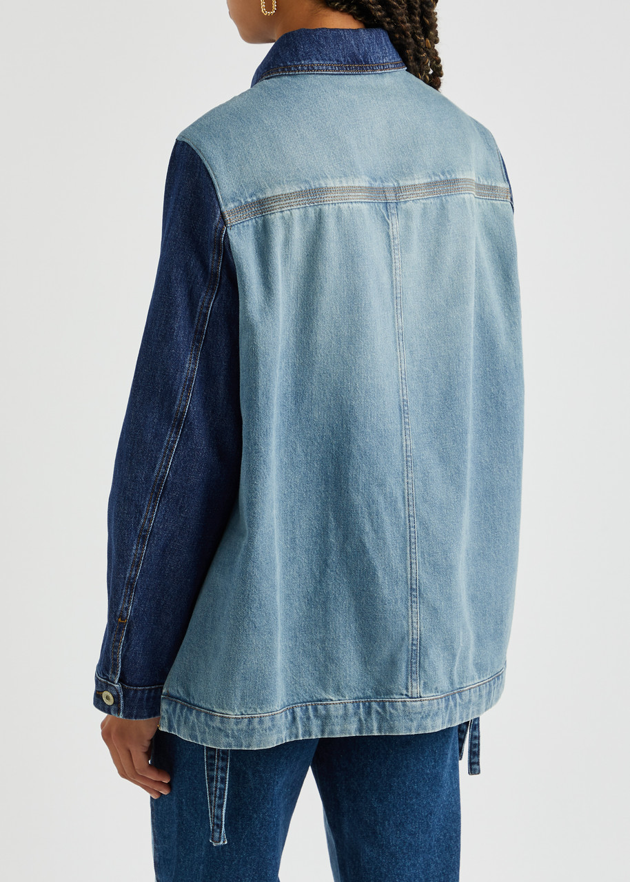  Loewe Two-tone Denim Jacket - Blue - 6 