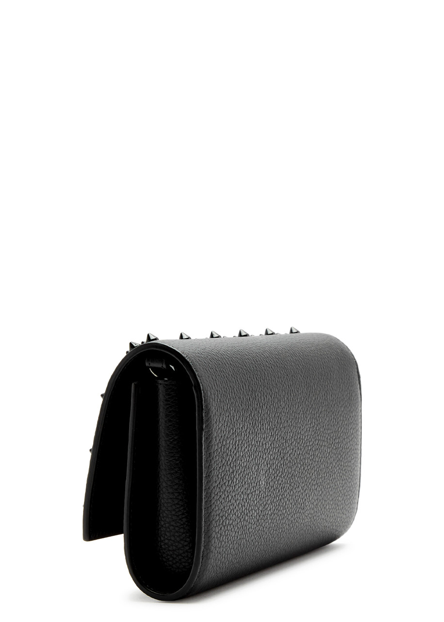 CHRISTIAN LOUBOUTIN CHRISTIAN LOUBOUTIN PALOMA EMBELLISHED LEATHER WALLET-ON-CHAIN