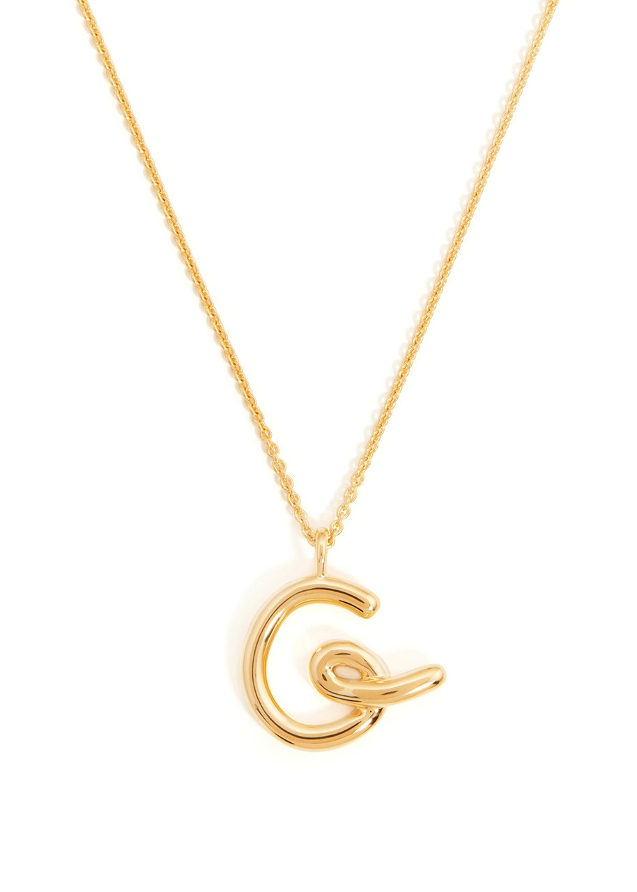 Missoma G Initial 18kt Gold-plated Necklace In Gold