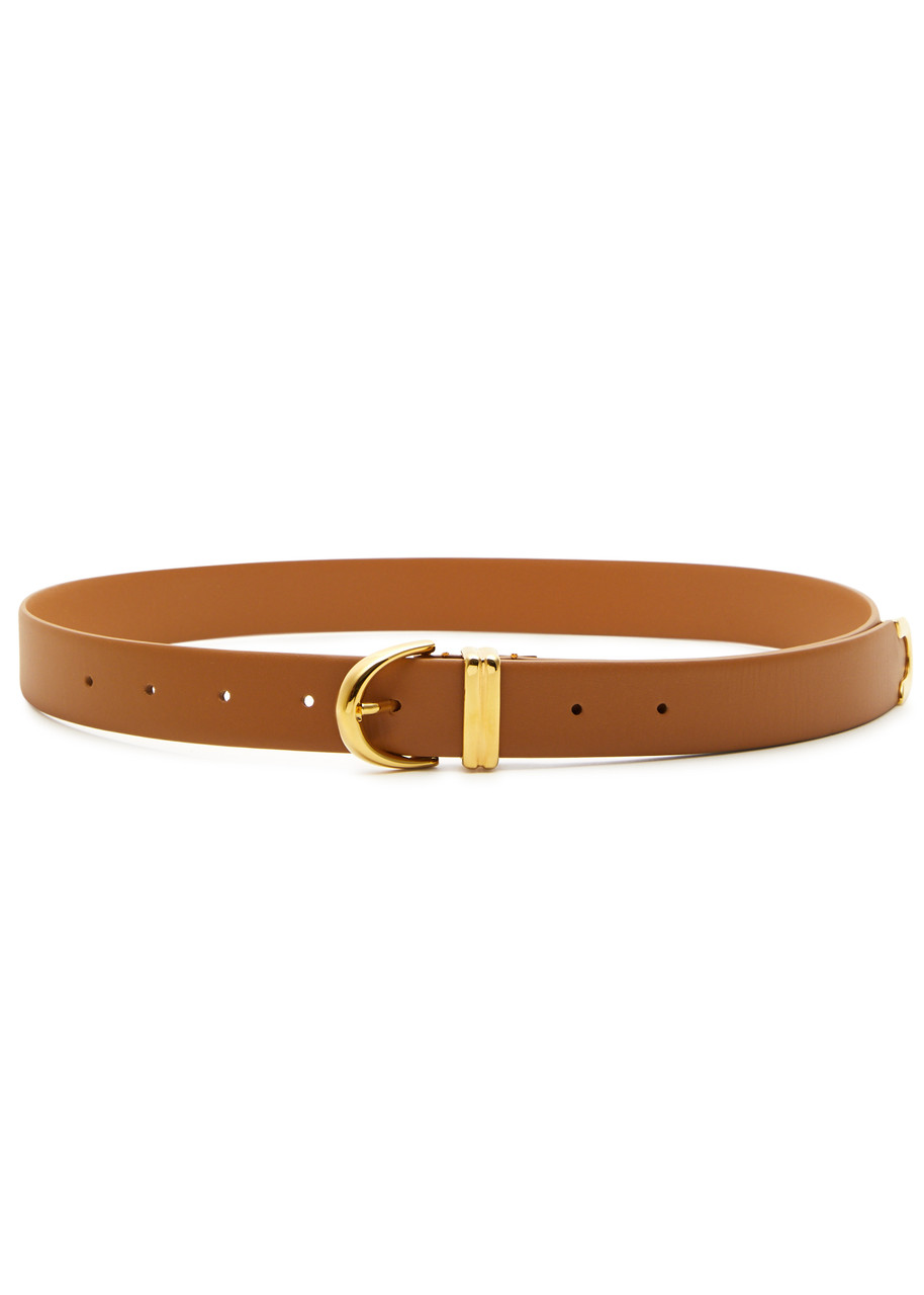 Khaite Bambi Leather Belt - Caramel