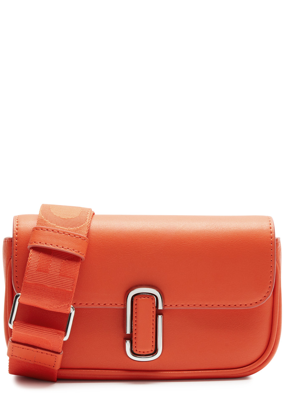Marc Jacobs The J Marc Mini Leather Shoulder Bag In Orange