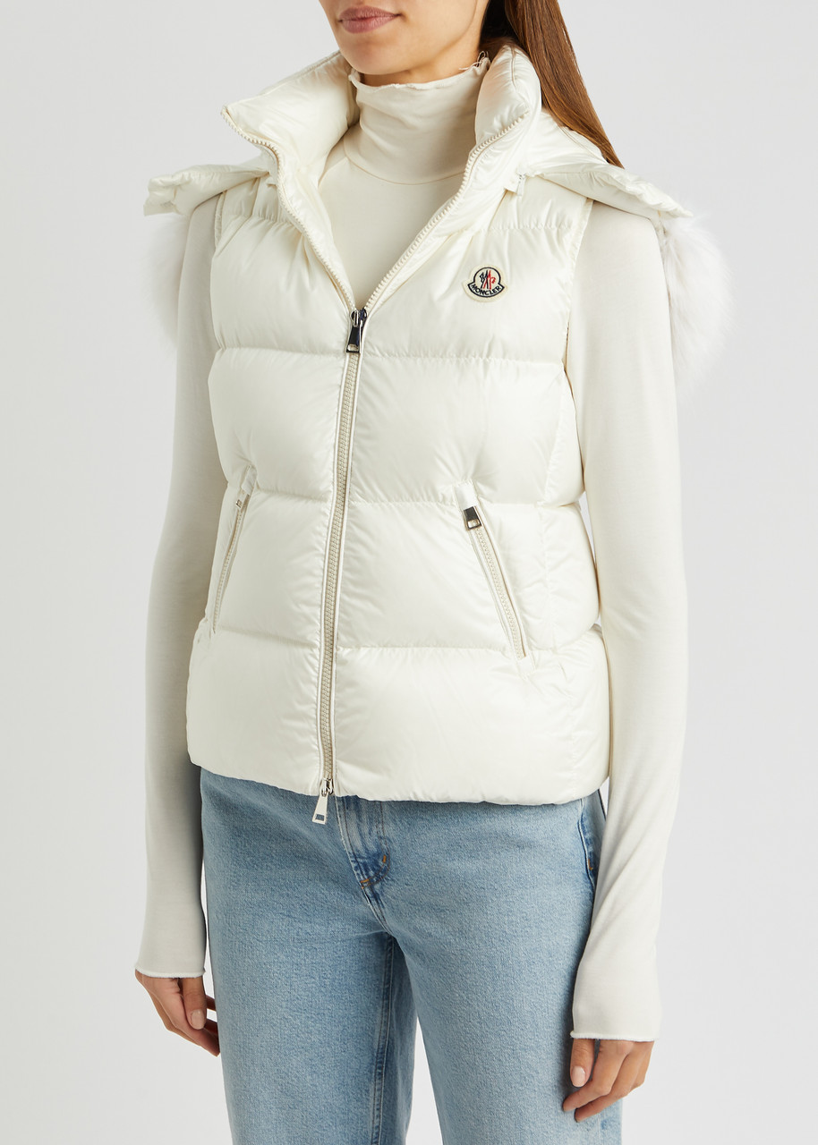  Moncler Gallinule Quilted Shell Gilet - Off White - 3 