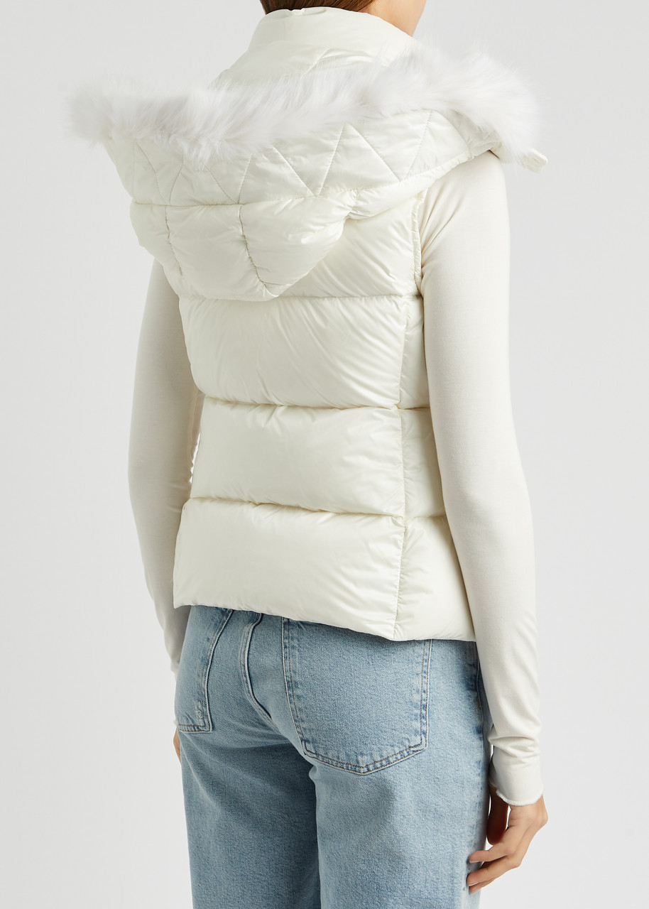 Moncler Gallinule Quilted Shell Gilet - Off White - 3 