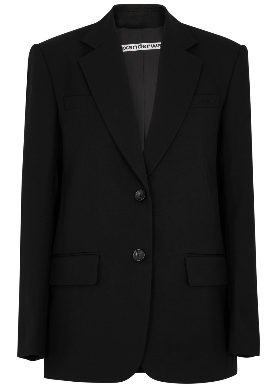 Alexander Wang Wool Blazer In Black