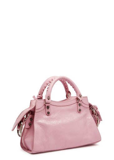 BALENCIAGA Neo Cagole City XS leather top handle bag