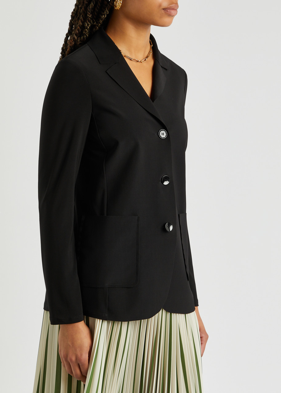  Mm Acro Stretch-jersey Blazer - Black - M (uk 12 / M) 