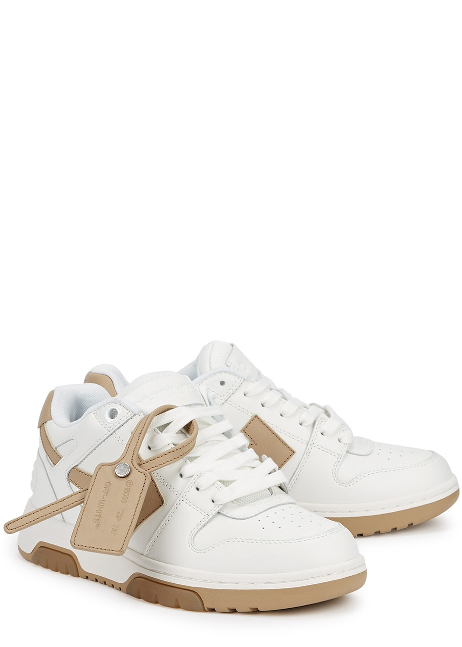 Shop Off-white Out Of Office White Leather Sneakers