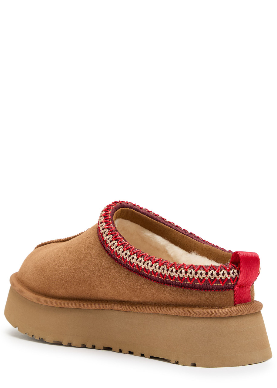 Ugg Tazz Suede Platform Mules In Multi