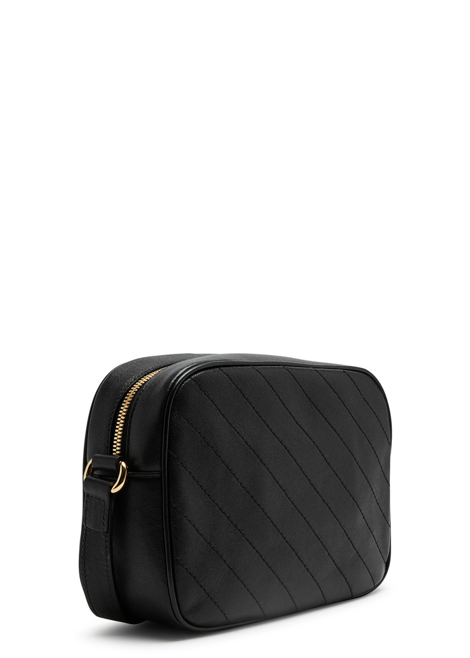 GUCCI GUCCI BLONDIE LEATHER CAMERA BAG, LEATHER BAG, BLACK