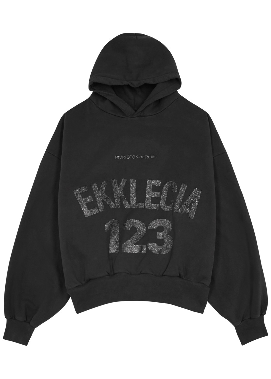 RIVINGTON roi Rebis RRR123 トレーナー 黒/クリーム Rivington Roi Rebis Rrr 123 Ekklecia Printed Cotton Top In White