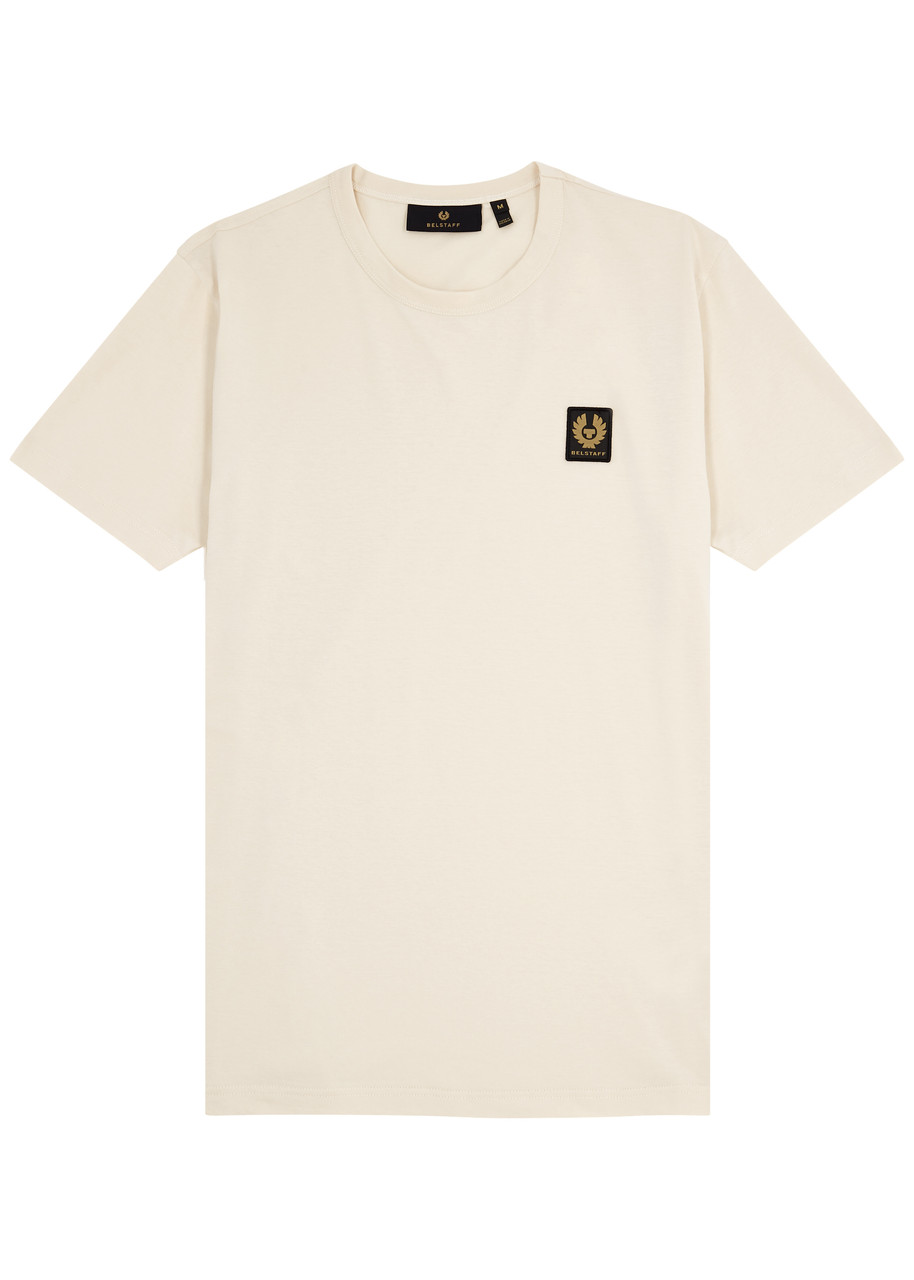 Belstaff Logo Cotton T-shirt - Cream - M