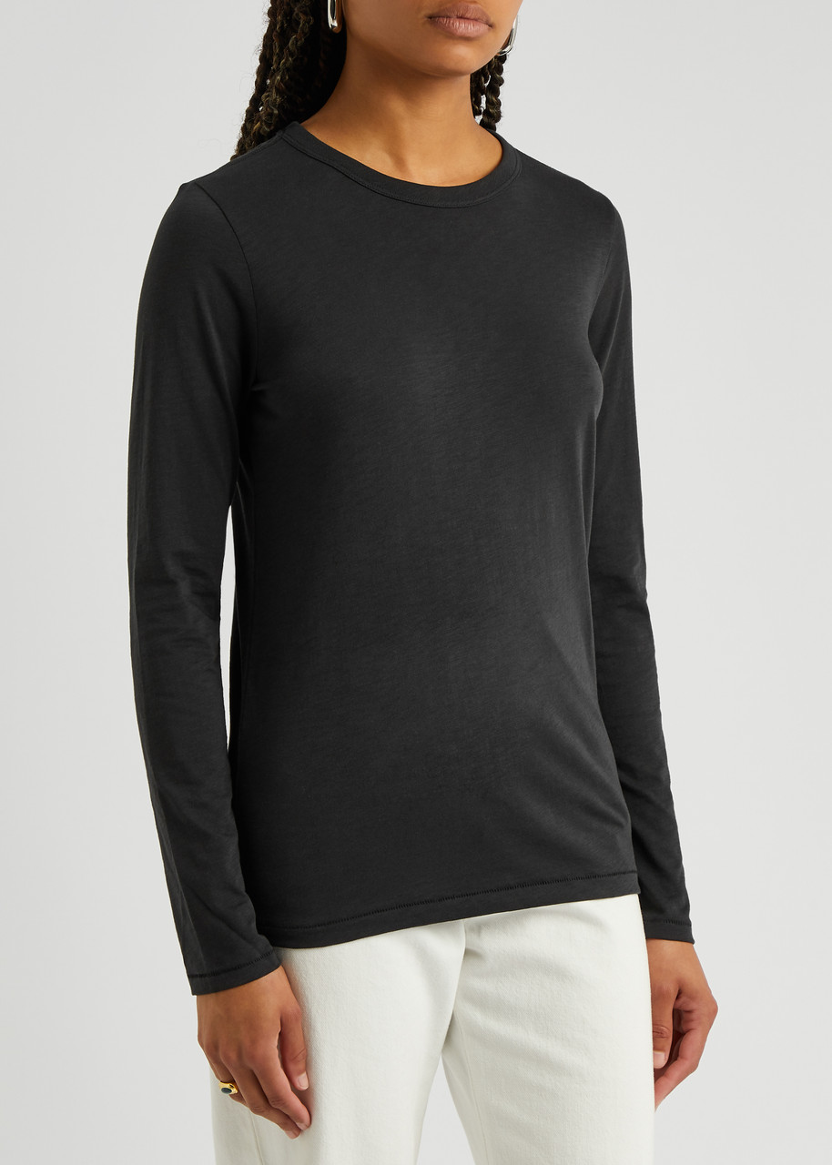  Rag & Bone The Slub Cotton Top - Black - S 