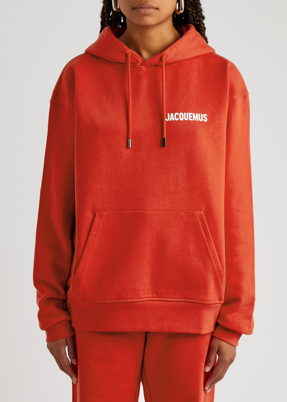  Jacquemus Le Sweatshirt Hooded Cotton Sweatshirt - Red - Xs 