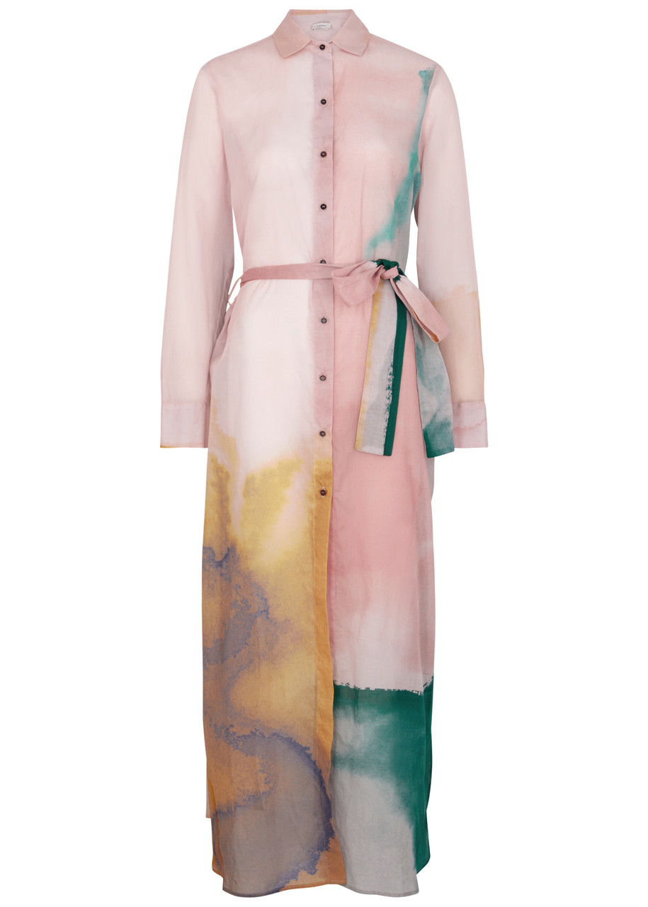 ON The Island Limini Printed Cotton Shirt Dress - Light Pink - 46 (UK 14 / L)