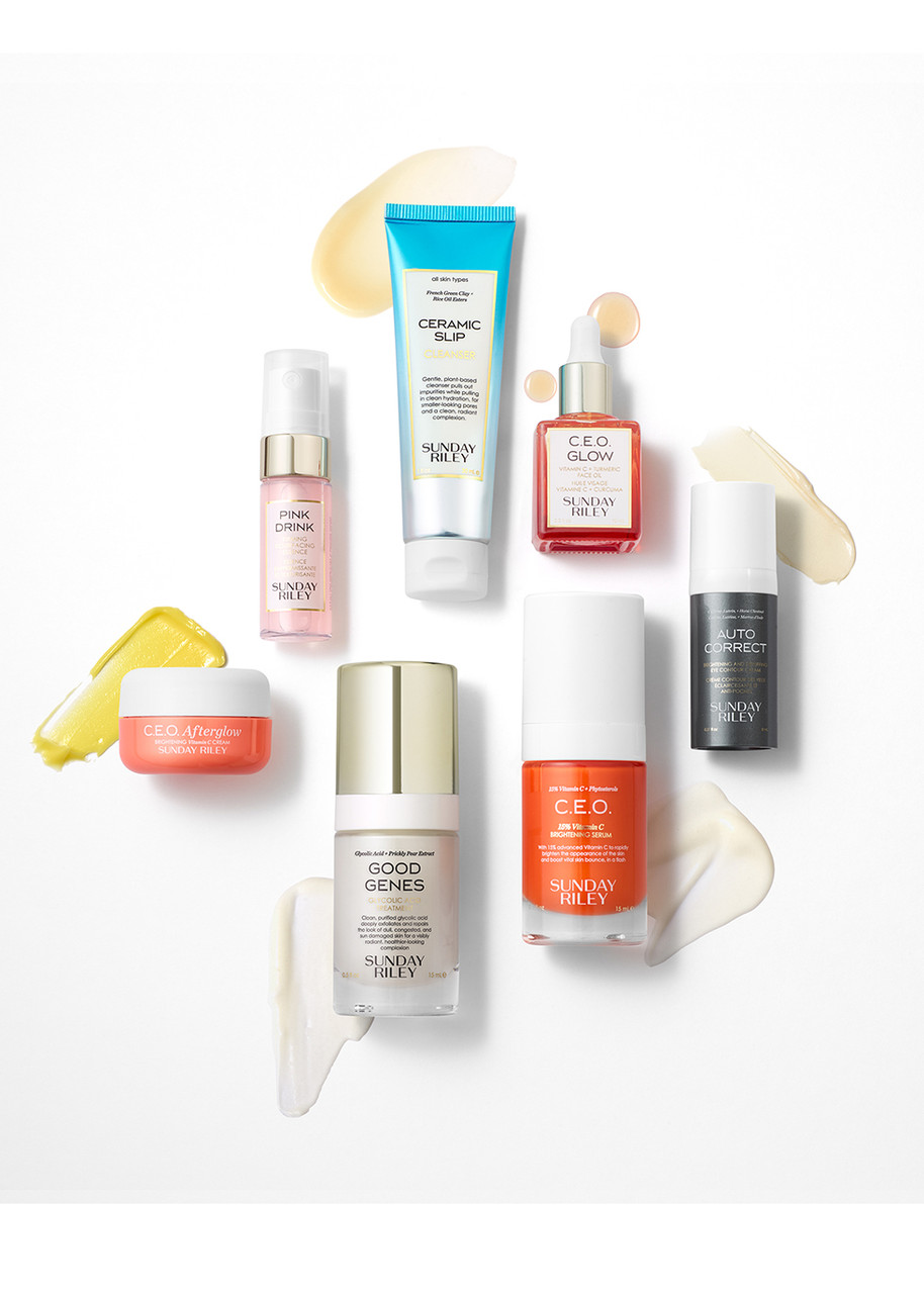  Sunday Riley Wake Up With Me Complete Routine, Gift Sets, Floral 