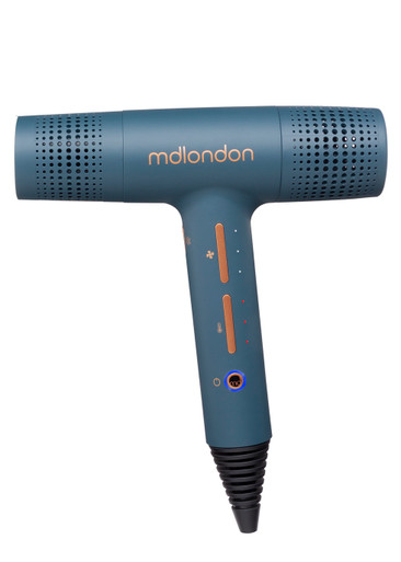 Mdlondon Blow Brushless Dryer, Dryer, Casal Blue, Compact Design