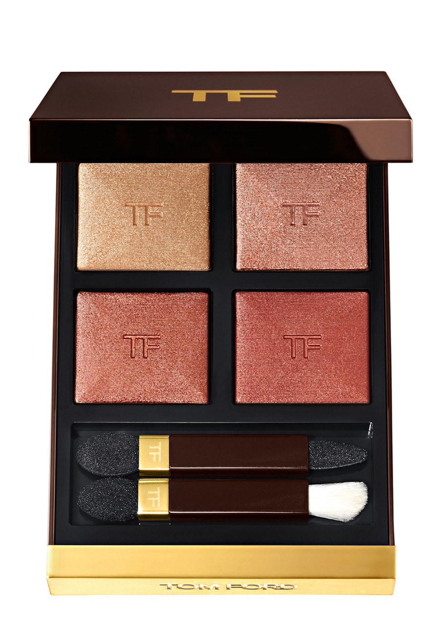 Tom Ford Eye Color Quad, Eyeshadow, Golden Hour, Matte, Satin In White