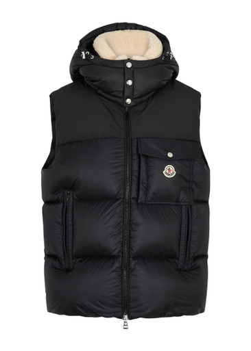 MONCLER Oust hooded quilted shell gilet Harvey Nichols