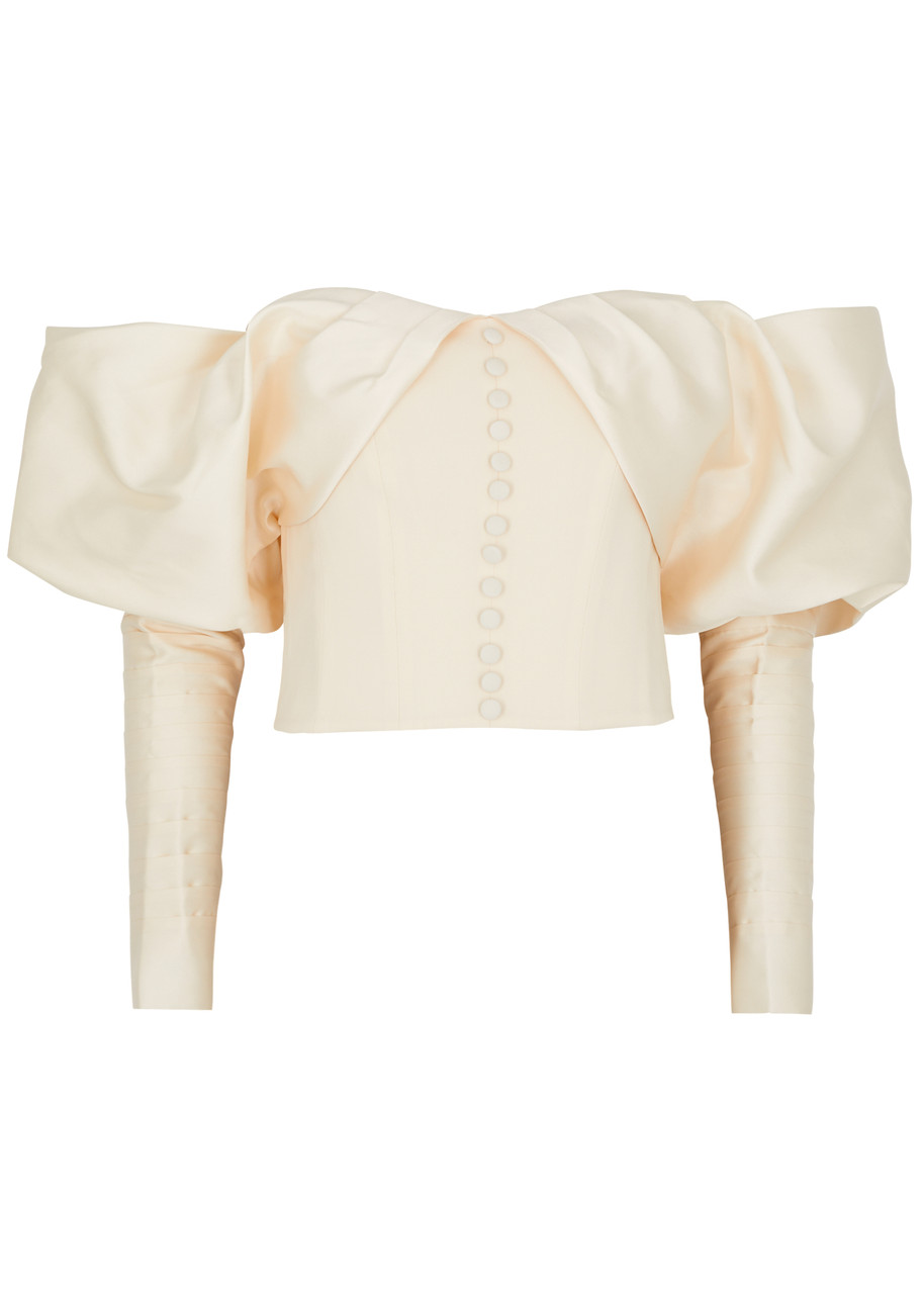 Nafsika Skourti Opera Off-the-shoulder top - Cream - 10