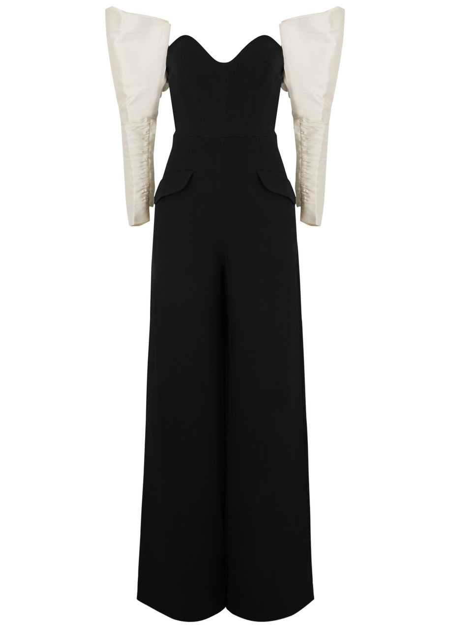 Nafsika Skourti Cute Intentions Strapless Jumpsuit In Black
