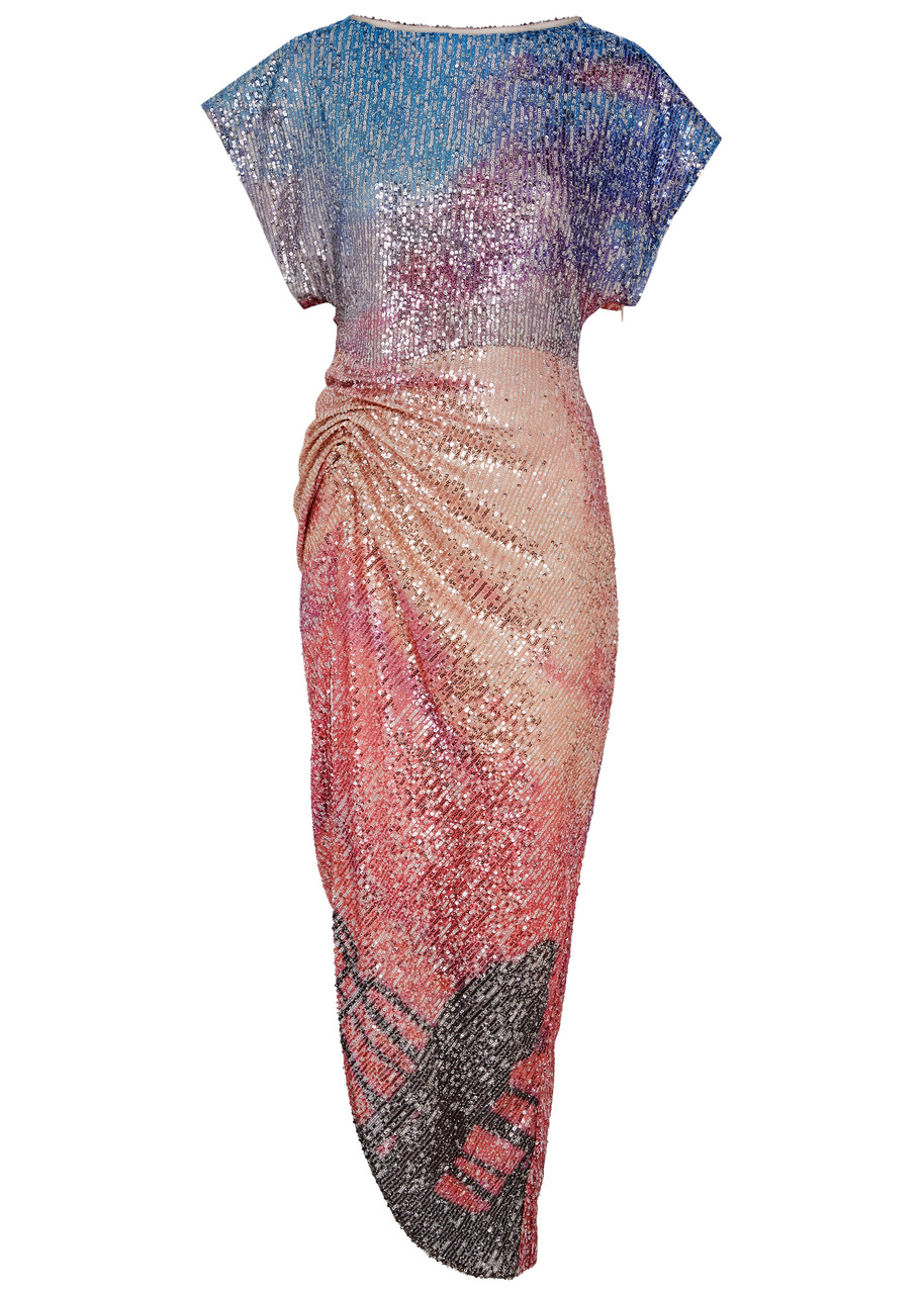 in the mood for love sequin dress In The Mood For Love Lina Sequin Shirt Dress in Fuchsia Medium New ITMFL