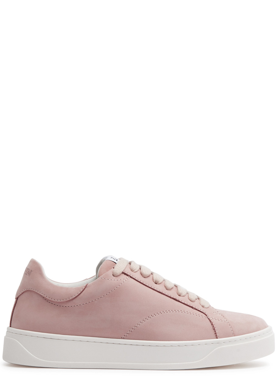 Lanvin Ddb0 Leather Trainers In Pink