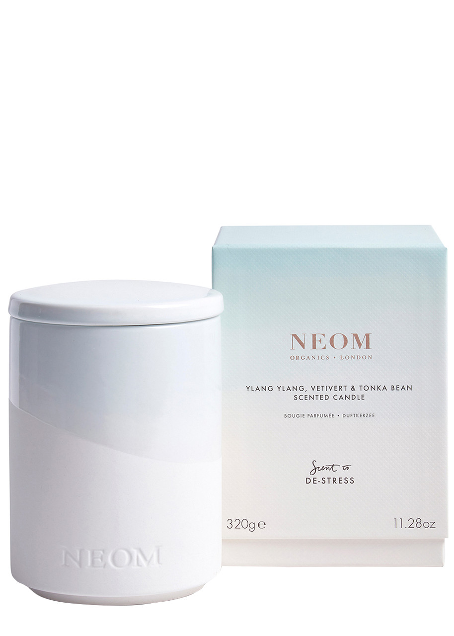 NEOM NEOM YLANG YLANG, VETIVERT & TONKA BEAN PRECIOUS CANDLE 320G