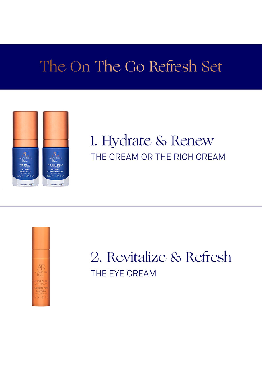 Augustinus Bader On The Go Refresh Set With Tfc8, Skin Care, Vitamin E, Gift Sets, Floral In Set