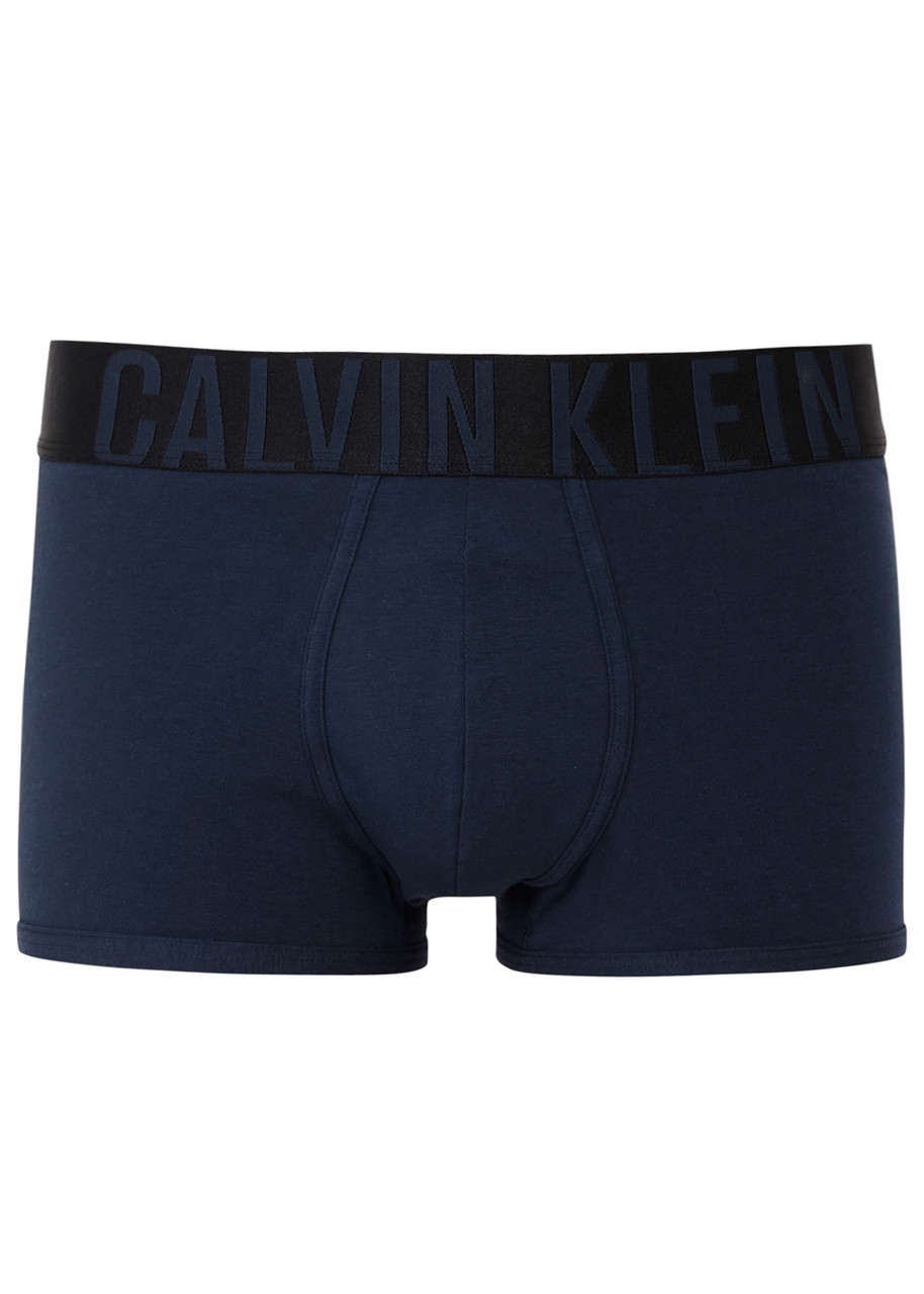 Calvin Klein Intense Power Stretch Cotton Trunks - Blue - L