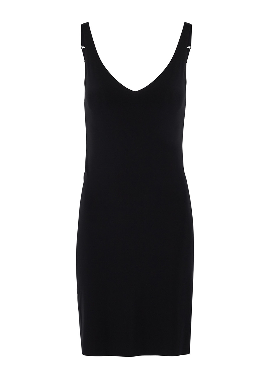 Wolford Pure Brown Seamless-finish Slip - Black - XS